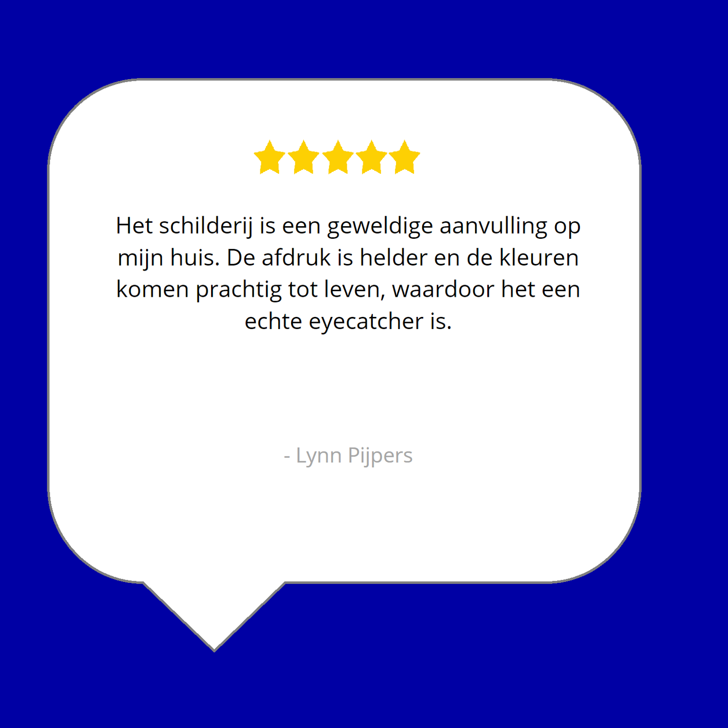 Blauwe Diepten met Gouden Accenten canvas