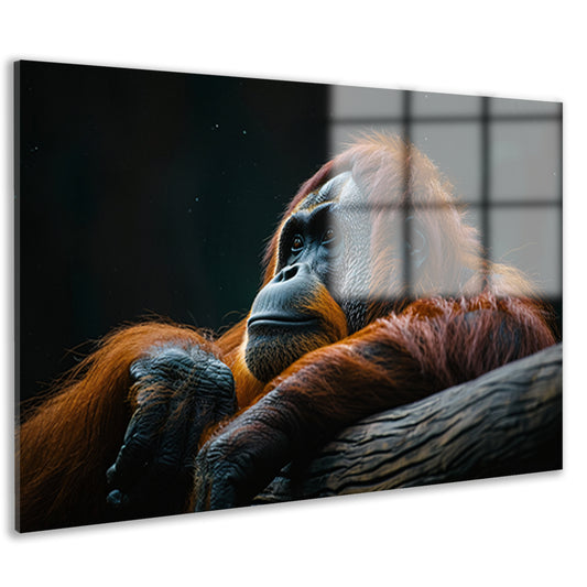 Serene Orang-oetan in Natuurlijke Rust acrylglas