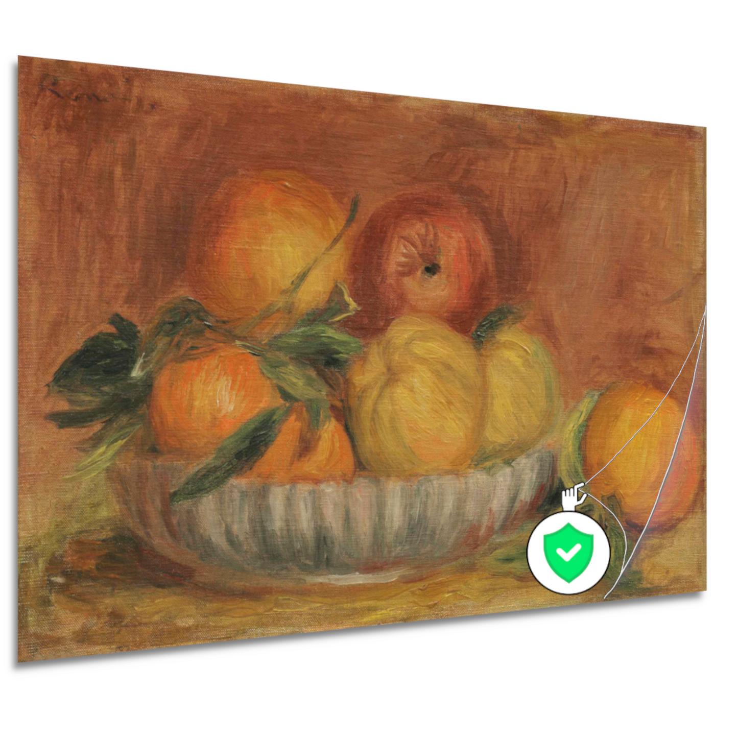 Stilleven met vruchten - Pierre-Auguste Renoir poster