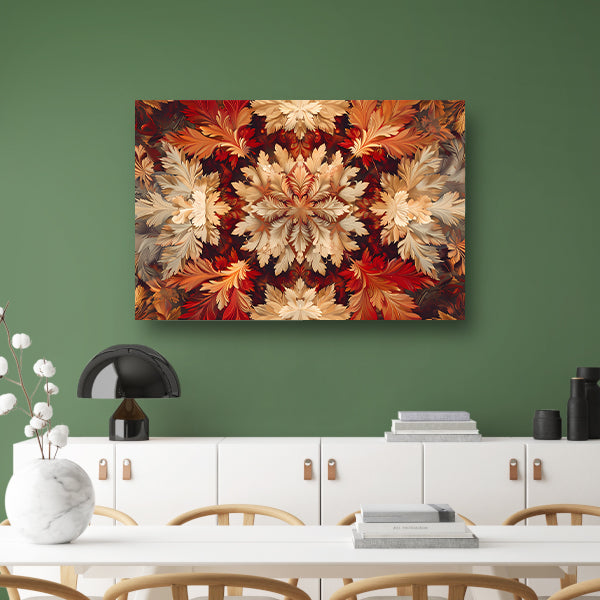 Kaleidoscopische Bloemenpracht canvas