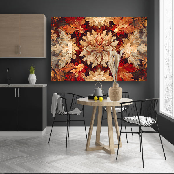 Kaleidoscopische Bloemenpracht canvas