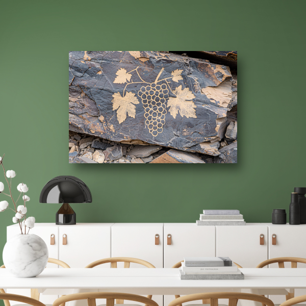 Druiven op Steen acrylglas