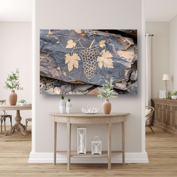Druiven op Steen acrylglas