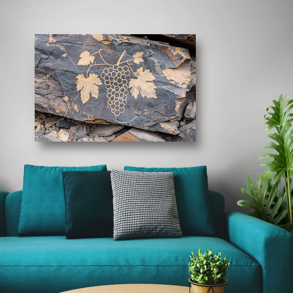Druiven op Steen acrylglas