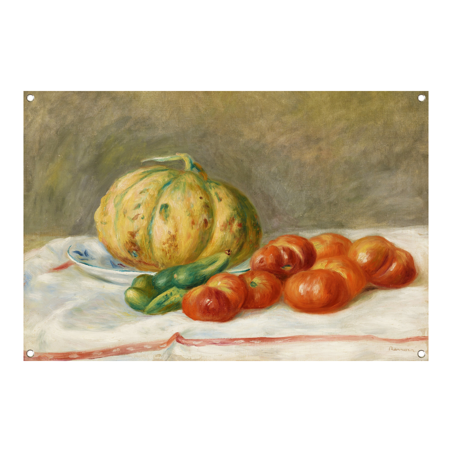 Meloen en tomaten - Pierre-Auguste Renoir tuinposter