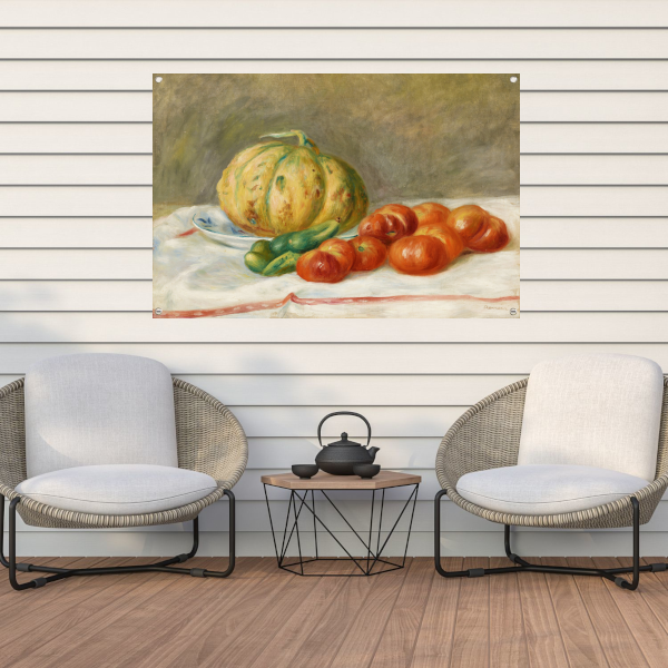 Meloen en tomaten - Pierre-Auguste Renoir tuinposter