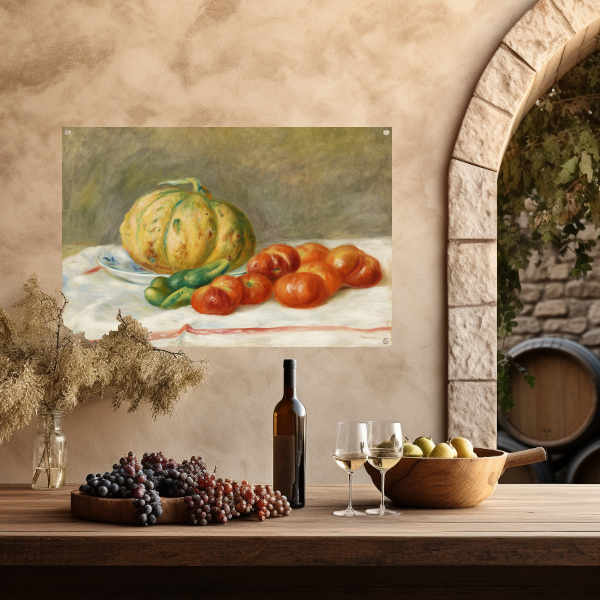 Meloen en tomaten - Pierre-Auguste Renoir tuinposter