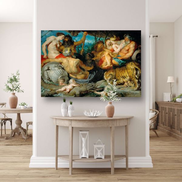 De vier continenten - Peter Paul Rubens poster