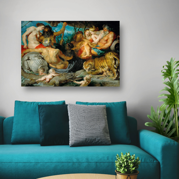 De vier continenten - Peter Paul Rubens poster