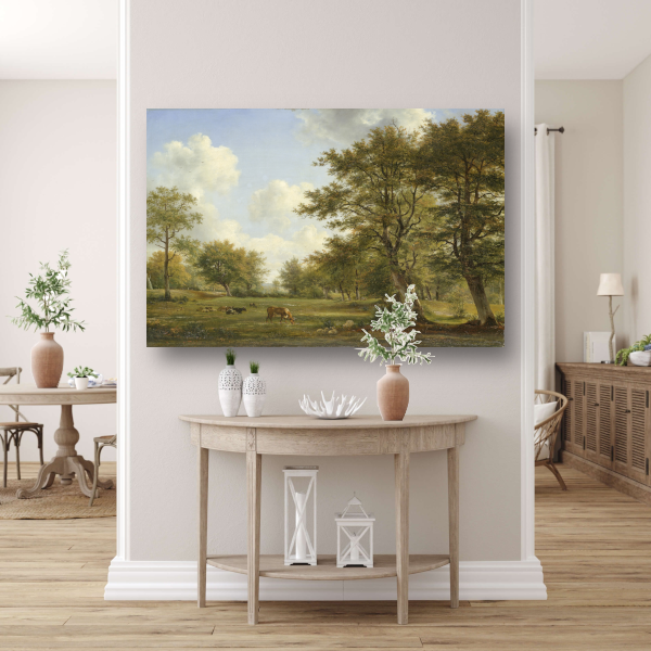 Landschap nabij Hilversum - Georgius Jacobus Johannes van Os acrylglas