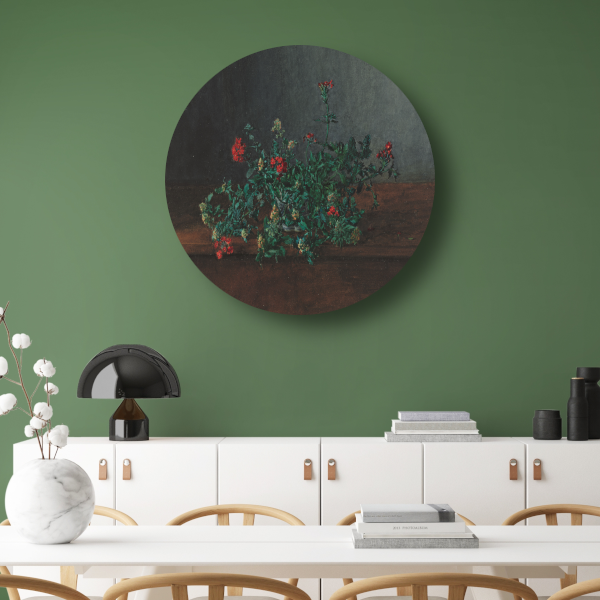 Stilleven met wilde bloemen - Léon Bonvin forex muurcirkel