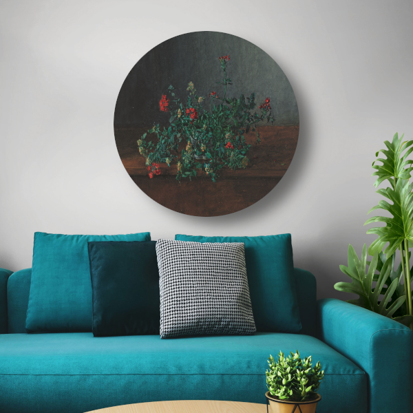 Stilleven met wilde bloemen - Léon Bonvin forex muurcirkel