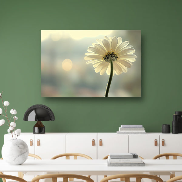 Sereen Bloemportret in Zacht Licht canvas