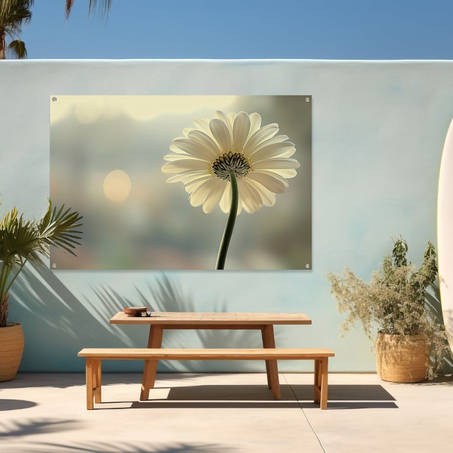 Sereen Bloemportret in Zacht Licht tuinposter