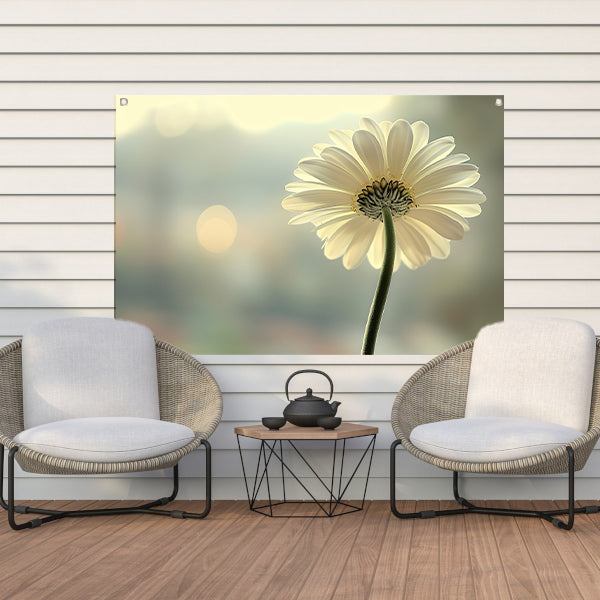 Sereen Bloemportret in Zacht Licht tuinposter