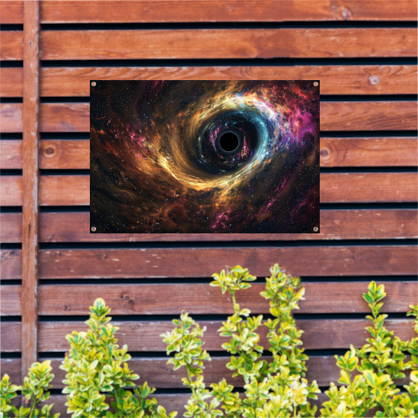 Zwart Gat in Sterrenstelsel tuinposter