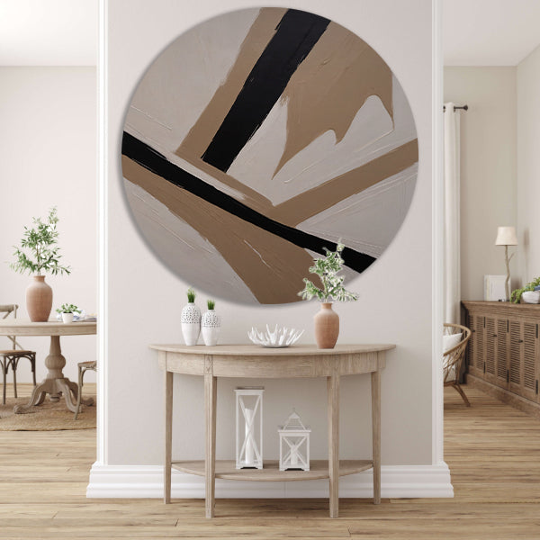 Intersecting Lines in Monochrome Palette forex muurcirkel