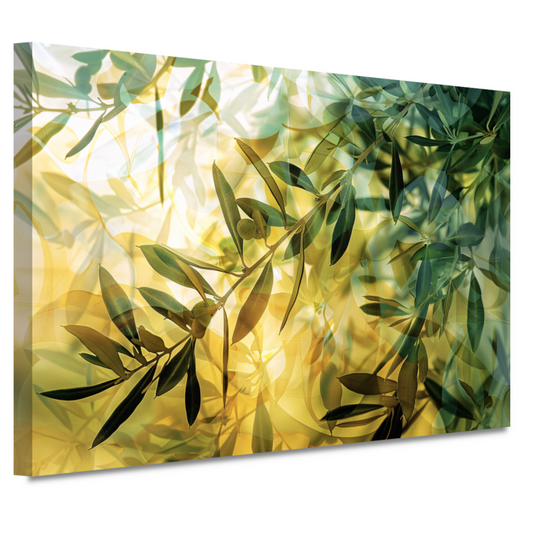 Bloeiende lentetak canvas