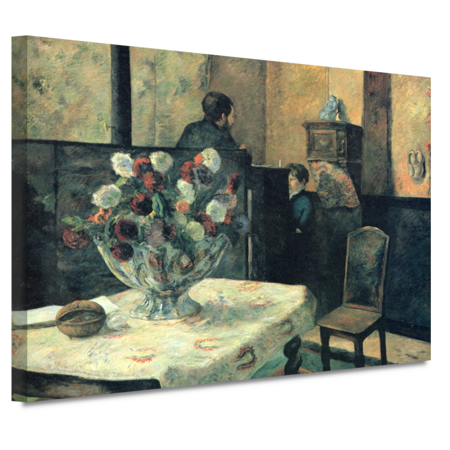 Schilderij van een interieur in de rue Carcel, Parijs - Paul Gauguin canvas