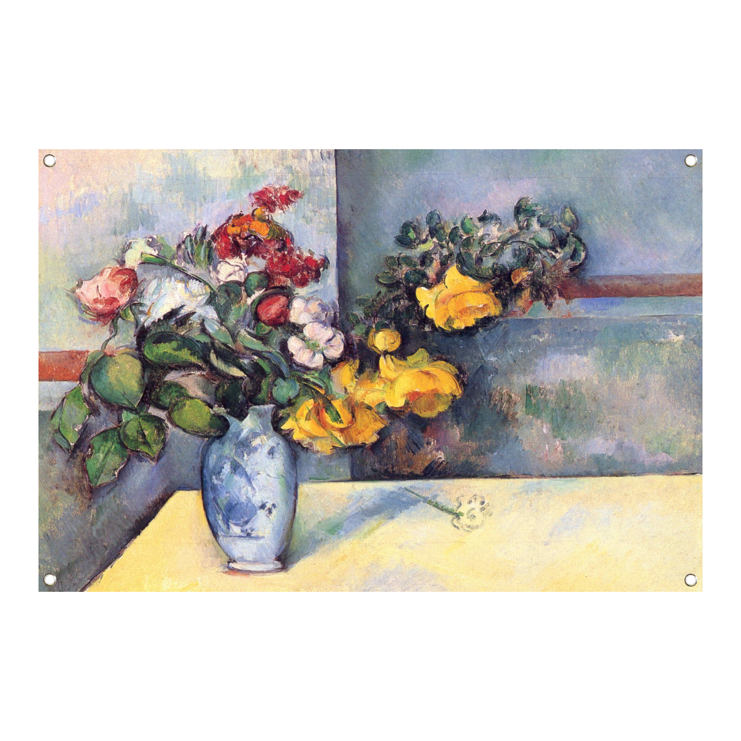 Stilleven, bloemen in een vaas - Paul Cézanne tuinposter