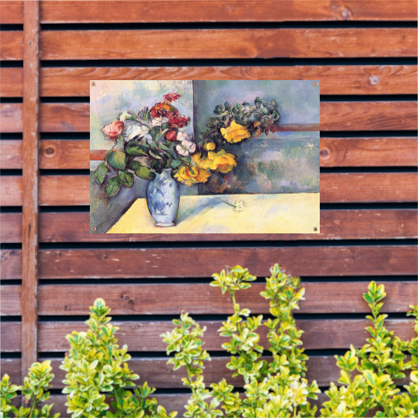 Stilleven, bloemen in een vaas - Paul Cézanne tuinposter