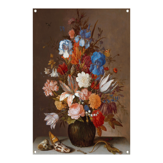Stilleven met bloemen - Balthasar van der Ast tuinposter