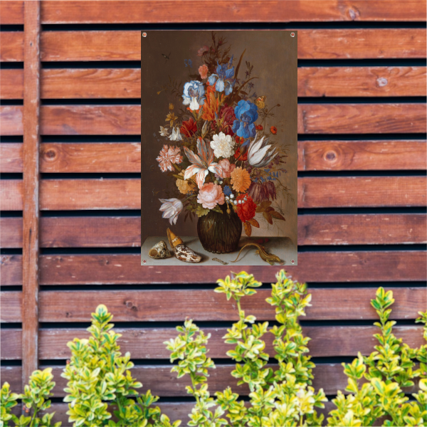 Stilleven met bloemen - Balthasar van der Ast tuinposter