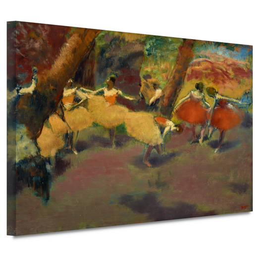 Vóór de voorstelling - Edgar Degas canvas