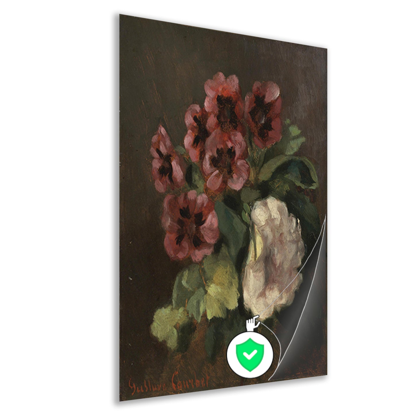 Bouquet of Flowers - Gustave Courbet poster