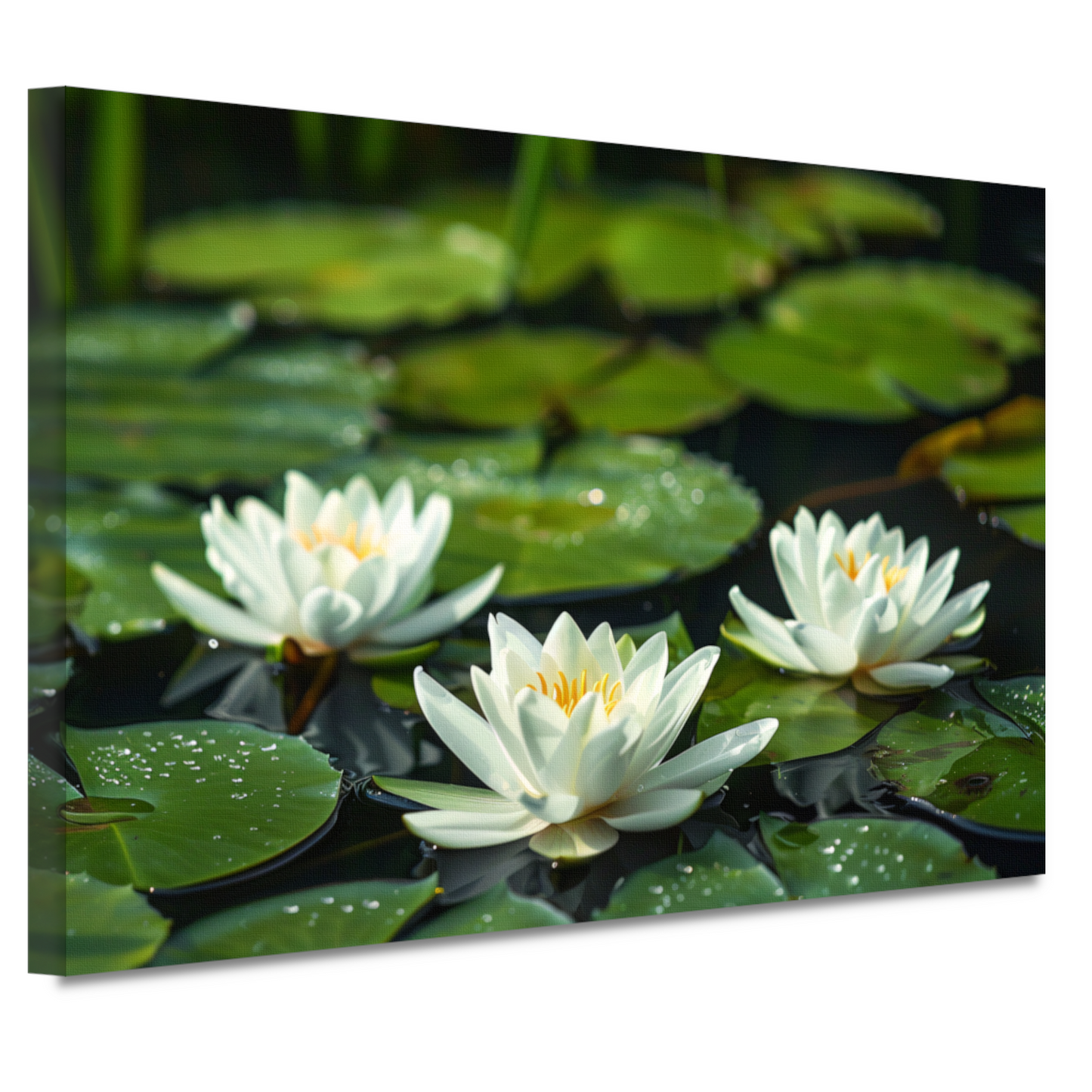 Impressionistische waterlelies canvas