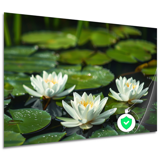 Impressionistische waterlelies poster