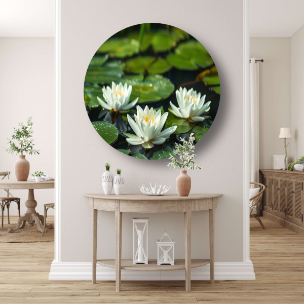 Impressionistische waterlelies forex muurcirkel