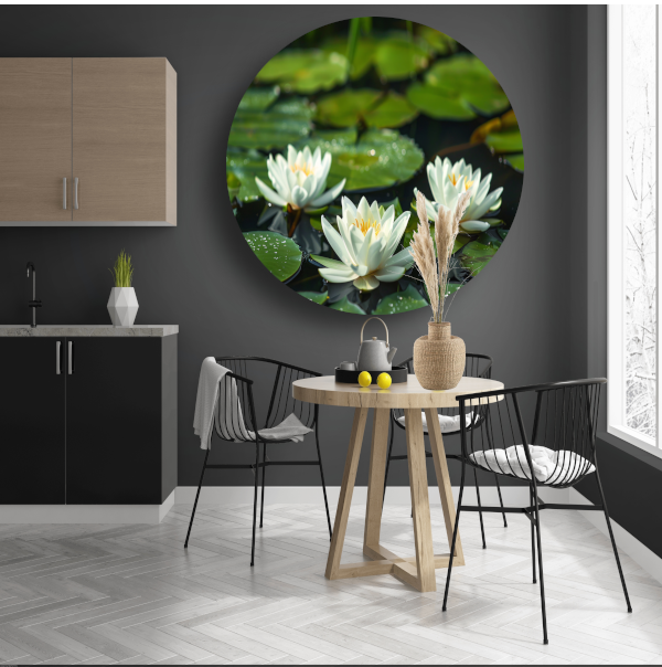 Impressionistische waterlelies forex muurcirkel