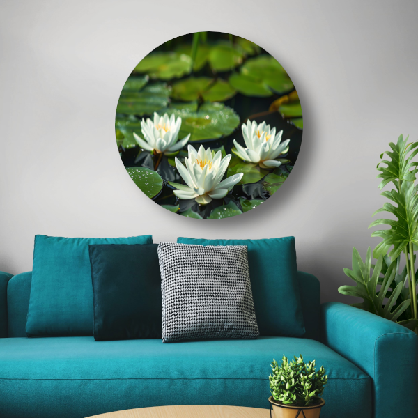 Impressionistische waterlelies forex muurcirkel