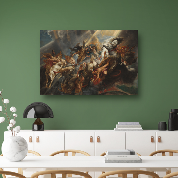 De Val van Phaeton - Peter Paul Rubens poster