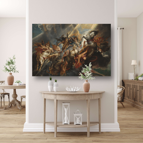 De Val van Phaeton - Peter Paul Rubens poster