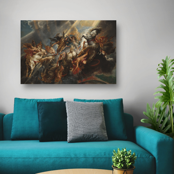 De Val van Phaeton - Peter Paul Rubens poster