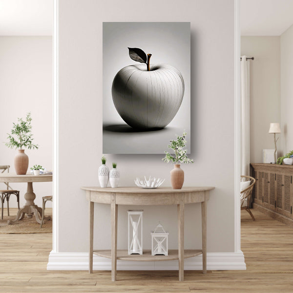 Gestileerde Appel met Golvende Lijnen poster