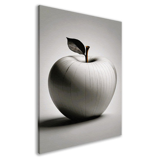 Gestileerde Appel met Golvende Lijnen canvas