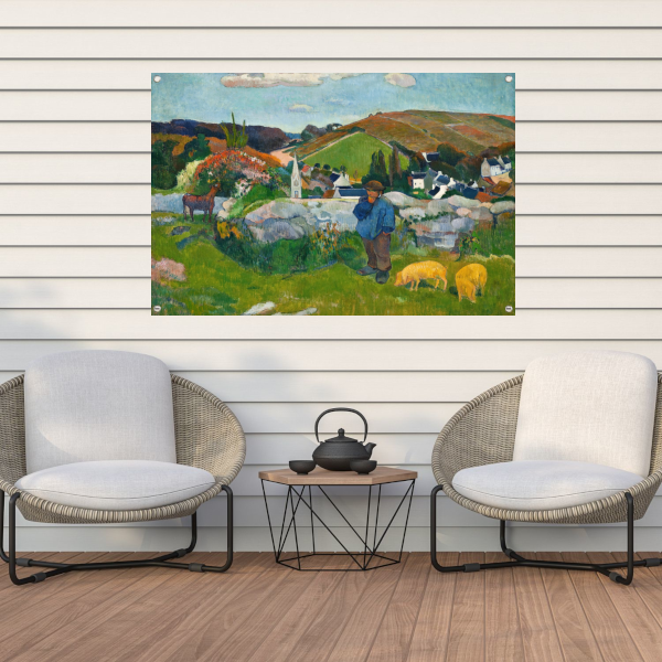 De varkenshoeder - Paul Gauguin tuinposter