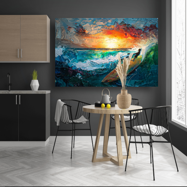 De Grote Golf van Kanagawa door Hokusai canvas