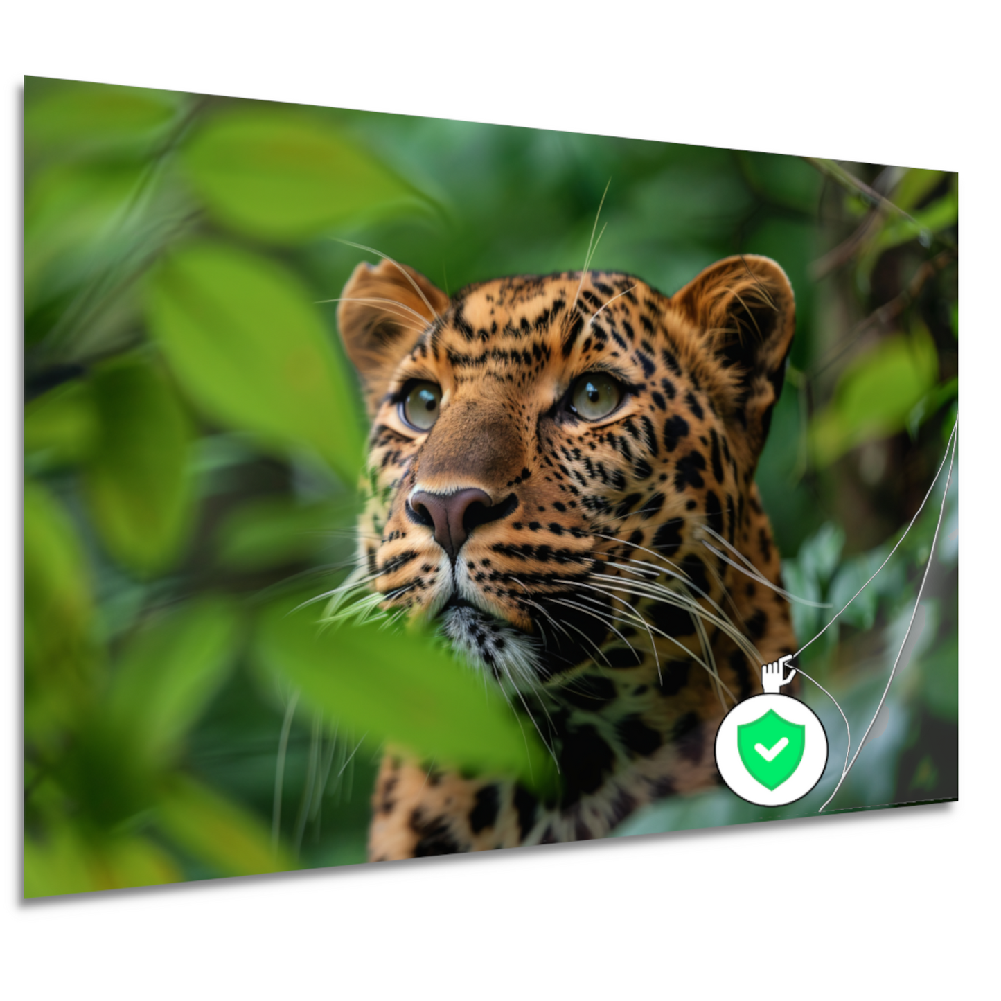 Luipaard Tussen Groen in Jungle poster
