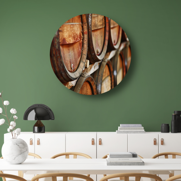 Minimalistische Houten Vaten Stapel forex muurcirkel