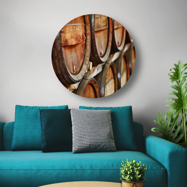 Minimalistische Houten Vaten Stapel forex muurcirkel
