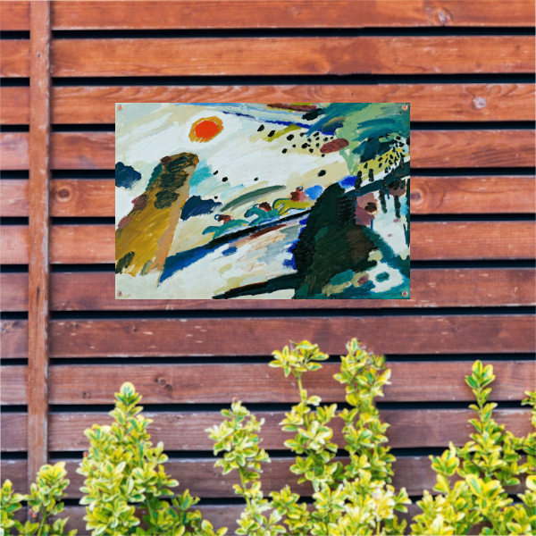 Romantisch landschap - Wassily Kandinsky tuinposter