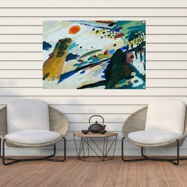 Romantisch landschap - Wassily Kandinsky tuinposter