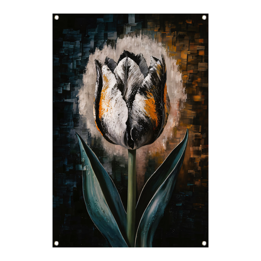Abstracte Weergave van een Kleurrijke Tulp tuinposter