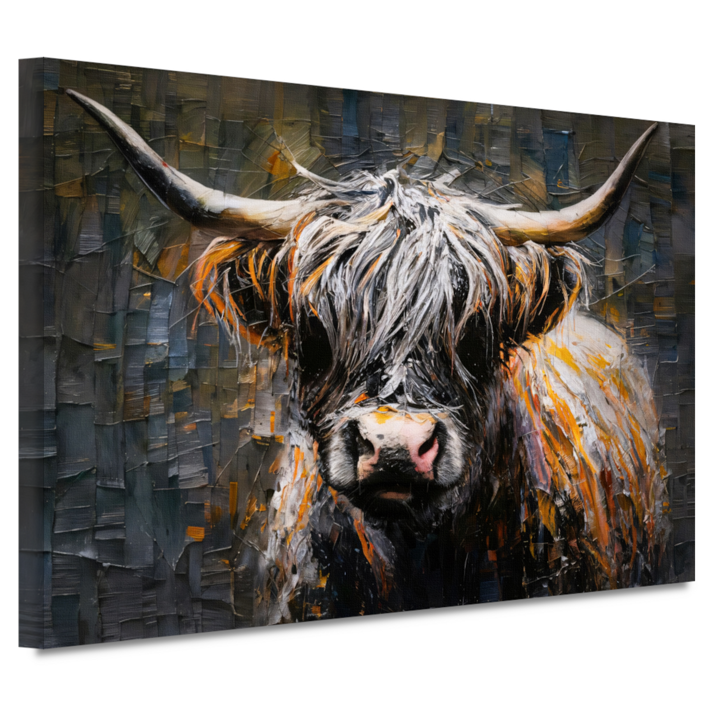 Vurige Blik van een Schotse Hooglander canvas