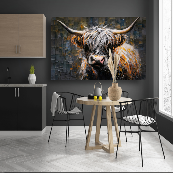 Vurige Blik van een Schotse Hooglander canvas