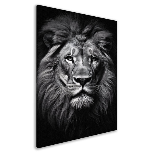 Portret van een statige leeuw canvas